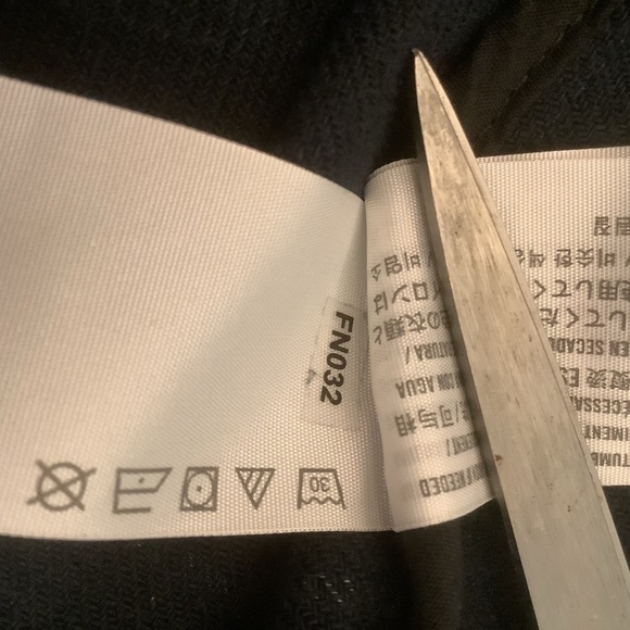 Abercrombie & Fitch Navy Windowpane Trench Coat – Size XL - Picture 8 of 14